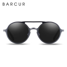 Load image into Gallery viewer, BARCUR Brand Light Weight Round Sunglasses  Brand Men Glasses Retro Vintage Women Sun glasses