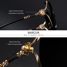 Load image into Gallery viewer, BARCUR Butterfly Design Women Sunglasses Polarized Lens Ladies Sun Glasses UV400 Protection