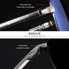 Load image into Gallery viewer, BARCUR Classic Pilot Men Sunglasses Polarized Women Sun Glasses Eyewear Gafas De Sol Shades