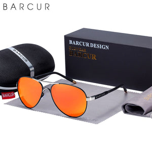 BARCUR Classic Pilot Men Sunglasses Polarized Women Sun Glasses Eyewear Gafas De Sol Shades