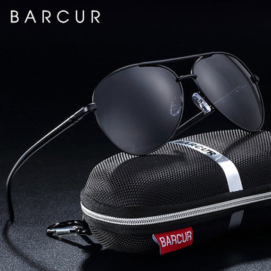 BARCUR Eyewear Accessories Men Sunglasses Male Male Sun Glasses Polarized Sunglasses for Men Glasses