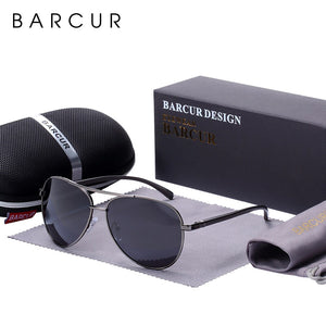 BARCUR Eyewear Accessories Men Sunglasses Male Male Sun Glasses Polarized Sunglasses for Men Glasses