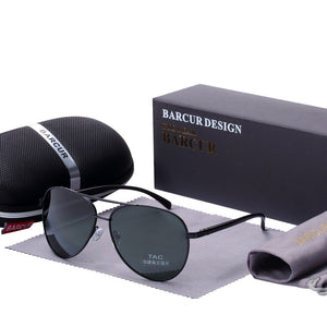 BARCUR Eyewear Accessories Men Sunglasses Male Male Sun Glasses Polarized Sunglasses for Men Glasses