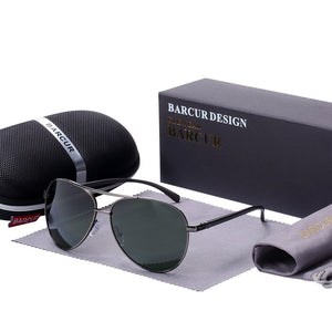 BARCUR Eyewear Accessories Men Sunglasses Male Male Sun Glasses Polarized Sunglasses for Men Glasses