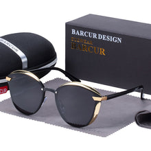 Load image into Gallery viewer, BARCUR Fashion Polarized Women Sunglasses Round Sun Glass Ladies Lunette De Soleil Femme