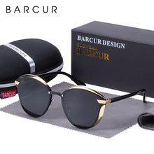 Load image into Gallery viewer, BARCUR Fashion Polarized Women Sunglasses Round Sun Glass Ladies Lunette De Soleil Femme