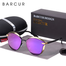 Load image into Gallery viewer, BARCUR Fashion Polarized Women Sunglasses Round Sun Glass Ladies Lunette De Soleil Femme