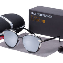 Load image into Gallery viewer, BARCUR Fashion Polarized Women Sunglasses Round Sun Glass Ladies Lunette De Soleil Femme