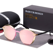 Load image into Gallery viewer, BARCUR Fashion Polarized Women Sunglasses Round Sun Glass Ladies Lunette De Soleil Femme