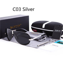 Load image into Gallery viewer, BARCUR Glass Stainless Steel Polarized Sunglasses Men Driving Male Sunglasses oculos Male Eyewear Accessories For Men