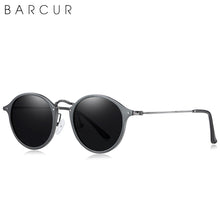 Load image into Gallery viewer, BARCUR  Retro Aluminum Magnesium Vintage Sunglasses For Men Polarized Round Sun Glasses Women Eyewear Oculos De Sol