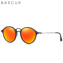 Load image into Gallery viewer, BARCUR  Retro Aluminum Magnesium Vintage Sunglasses For Men Polarized Round Sun Glasses Women Eyewear Oculos De Sol