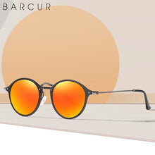 Load image into Gallery viewer, BARCUR  Retro Aluminum Magnesium Vintage Sunglasses For Men Polarized Round Sun Glasses Women Eyewear Oculos De Sol