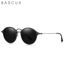 Load image into Gallery viewer, BARCUR  Retro Aluminum Magnesium Vintage Sunglasses For Men Polarized Round Sun Glasses Women Eyewear Oculos De Sol