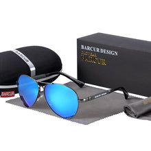 Load image into Gallery viewer, BARCUR Memery Pilot Sunglasses Polarized Men Sun glasses for Women Eyewear UV400 Mirror Oculos de sol