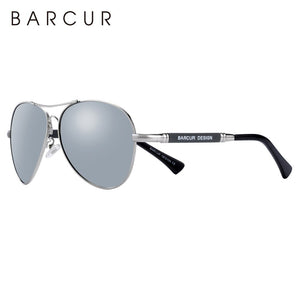 BARCUR Memery Pilot Sunglasses Polarized Men Sun glasses for Women Eyewear UV400 Mirror Oculos de sol