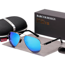 Load image into Gallery viewer, BARCUR Men Classic Pilot Sunglasses Polarized Aluminum Driving Sun glasses  Shades UV400 Protection Eyewear