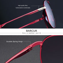 Load image into Gallery viewer, BARCUR Men Gradient Women Sunglasses Polarized Sun glasses for Men Pilot Gafas Oculos De Sol Masculino