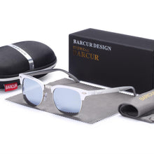 Load image into Gallery viewer, BARCUR Men&#39;s Sunglasses Aluminium Polarized Male Sun Glasses Eyeglasses Classic Punk Gafas Oculos De Dol Masculino