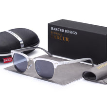 Load image into Gallery viewer, BARCUR Men&#39;s Sunglasses Aluminium Polarized Male Sun Glasses Eyeglasses Classic Punk Gafas Oculos De Dol Masculino