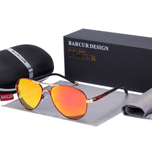 Load image into Gallery viewer, BARCUR Men's Sunglasses Driving UV400 Protection Male Sun Glasses Polarized Women Eyewear UV400 Gafas De Sol Shades