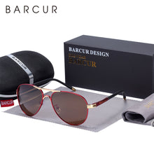 Load image into Gallery viewer, BARCUR Men's Sunglasses Driving UV400 Protection Male Sun Glasses Polarized Women Eyewear UV400 Gafas De Sol Shades