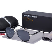 Load image into Gallery viewer, BARCUR Men's Sunglasses Driving UV400 Protection Male Sun Glasses Polarized Women Eyewear UV400 Gafas De Sol Shades