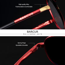 Load image into Gallery viewer, BARCUR Men's Sunglasses Driving UV400 Protection Male Sun Glasses Polarized Women Eyewear UV400 Gafas De Sol Shades