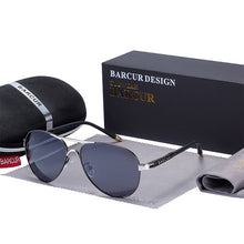 Load image into Gallery viewer, BARCUR Men's Sunglasses Driving UV400 Protection Male Sun Glasses Polarized Women Eyewear UV400 Gafas De Sol Shades