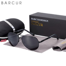 Carica l'immagine nel visualizzatore di Gallery, BARCUR Men sunglasses Polarized UV400 Protection Driving Sun Glasses Women Male Oculos de sol