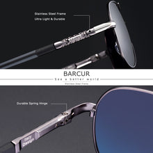 Carica l'immagine nel visualizzatore di Gallery, BARCUR Men sunglasses Polarized UV400 Protection Driving Sun Glasses Women Male Oculos de sol