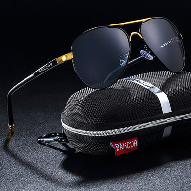BARCUR Polarized Sunglasses Men Women Driving Sun Glasses Male Goggle UV400 Gafas De Sol