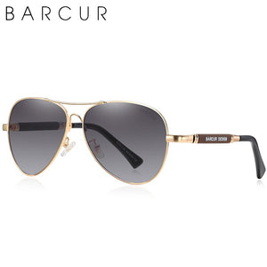 BARCUR Original Men Sunglasses Polarized Anti Blue Light Protect Men's Sun Glasses Women Pilot UV400 Eyewear