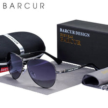Carica l&#39;immagine nel visualizzatore di Gallery, Occhiali da sole originali da uomo BARCUR polarizzati anti luce blu proteggono occhiali da sole da uomo da donna occhiali da pilota UV400