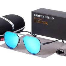 Load image into Gallery viewer, BARCUR  Oversize Aluminium Sunglasses Men Polarized Trending Styles Sun glasses Male Anti-Reflective oculos With Box Gift