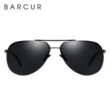 Carica l'immagine nel visualizzatore di Gallery, BARCUR Pilot Polarized Sun glasses Men Driving Sunglasses Brand Designer Sports Eyewear