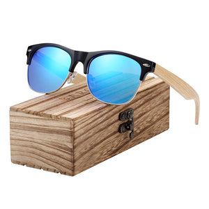 BARCUR Polarized Bamboo Sunglasses 2023 Wooden Sunglasses Men Women UV400 Protection gafas de sol