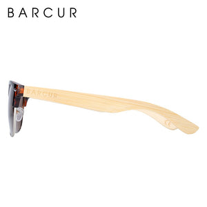 BARCUR Polarized Bamboo Sunglasses 2023 Wooden Sunglasses Men Women UV400 Protection gafas de sol