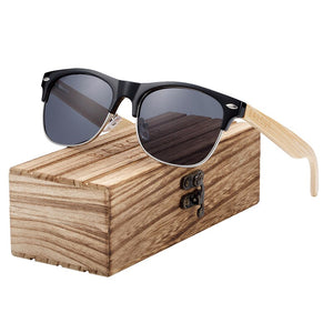 BARCUR Polarized Bamboo Sunglasses 2023 Wooden Sunglasses Men Women UV400 Protection gafas de sol