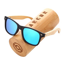 Load image into Gallery viewer, BARCUR Polarized Bamboo Sunglasses Men Wooden Sun Glasses Women Brand Original Wood UV400 Oculos De Sol Masculino