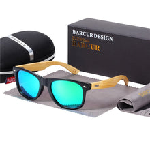 Load image into Gallery viewer, BARCUR Polarized Bamboo Sunglasses Men Wooden Sun Glasses Women Brand Original Wood UV400 Oculos De Sol Masculino