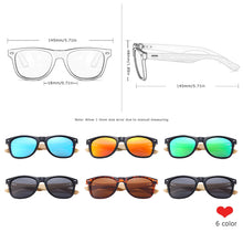 Load image into Gallery viewer, BARCUR Polarized Bamboo Sunglasses Men Wooden Sun Glasses Women Brand Original Wood UV400 Oculos De Sol Masculino