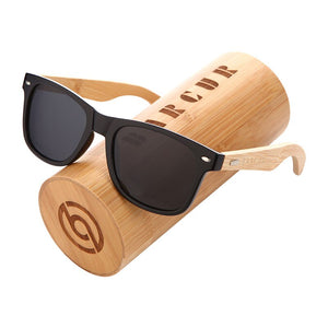 BARCUR Polarized Bamboo Sunglasses Men Wooden Sun Glasses Women Brand Original Wood UV400 Oculos De Sol Masculino