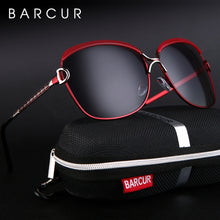 Load image into Gallery viewer, Polarized Ladies Sunglasses Women Gradient Lens Round Sun Glasses Square Luxury Brand Oculos Lunette De Soleil Femme