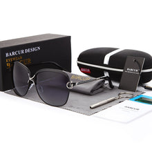 Load image into Gallery viewer, Polarized Ladies Sunglasses Women Gradient Lens Round Sun Glasses Square Luxury Brand Oculos Lunette De Soleil Femme