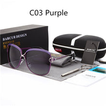 Load image into Gallery viewer, Polarized Ladies Sunglasses Women Gradient Lens Round Sun Glasses Square Luxury Brand Oculos Lunette De Soleil Femme