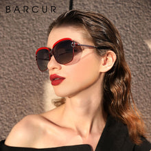 Load image into Gallery viewer, Polarized Ladies Sunglasses Women Gradient Lens Round Sun Glasses Square Luxury Brand Oculos Lunette De Soleil Femme