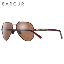 Load image into Gallery viewer, BARCUR Polarized Mens Sunglasses Pilot Sun Glasses for Men accessories Driving Fishing Hiking Eyewear Oculos Gafas De Sol