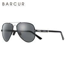 Load image into Gallery viewer, BARCUR Polarized Mens Sunglasses Pilot Sun Glasses for Men accessories Driving Fishing Hiking Eyewear Oculos Gafas De Sol