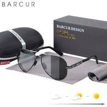 Load image into Gallery viewer, BARCUR Polarized Mens Sunglasses Pilot Sun Glasses for Men accessories Driving Fishing Hiking Eyewear Oculos Gafas De Sol